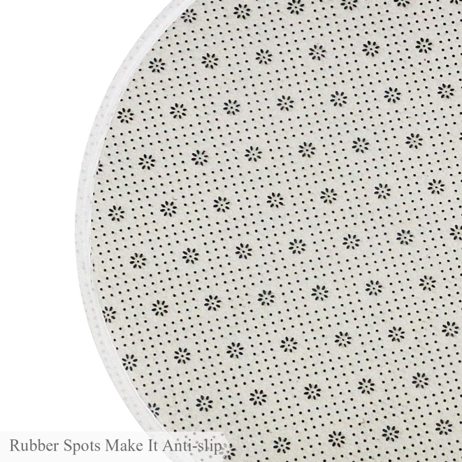 Round Comfort Anti-Fatigue Kitchen Floor Mat Spectacles Long Deer Machine Washable Kitchen Floor Rug