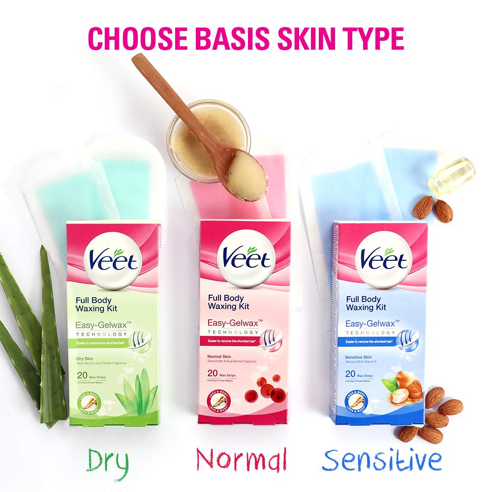 Veet Full Body Waxing Kit - Dry Skin (Pack of 1)