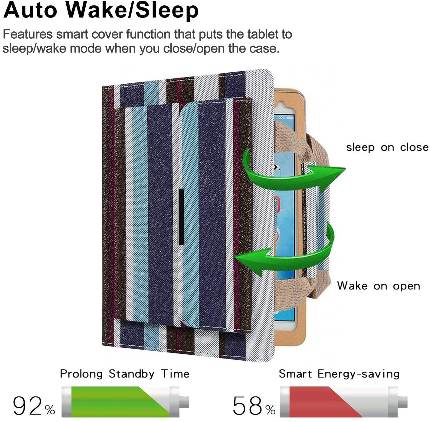 iPad mini Handbag Case, TechCode Synthetic Leather Protective Case Travel Sleeve Multi-Angle Stand C