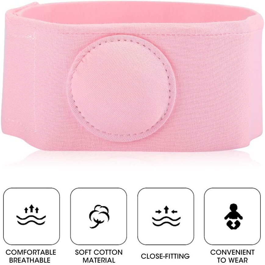 Umbilical Hernia Belt, Baby Belly Button Band, 2pcs Children Infant Baby Umbilical Hernia Belt, Infa