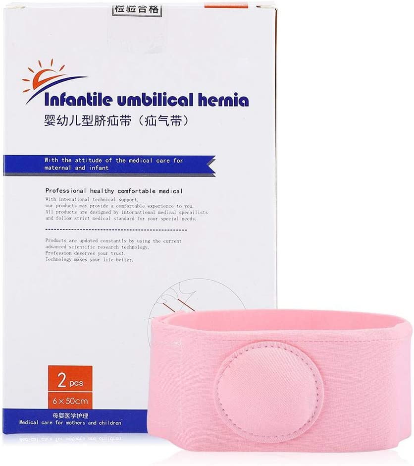 Umbilical Hernia Belt, Baby Belly Button Band, 2pcs Children Infant Baby Umbilical Hernia Belt, Infa