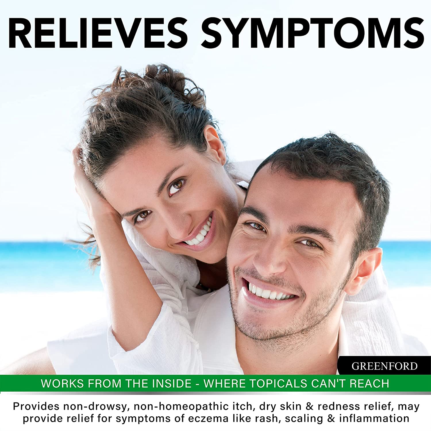 Eczema Treatment & Support for Natural Relief - Made in USA Dupixent Alternative - Skin Vitamins & H