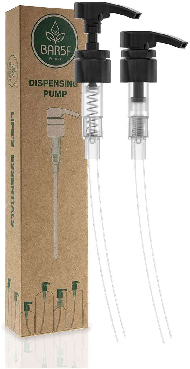 Bar5F N18S Best Shampoo/Conditioner Dispenser Pump for 1 L (33.8 oz.) Bottles, Black, Pack of 2