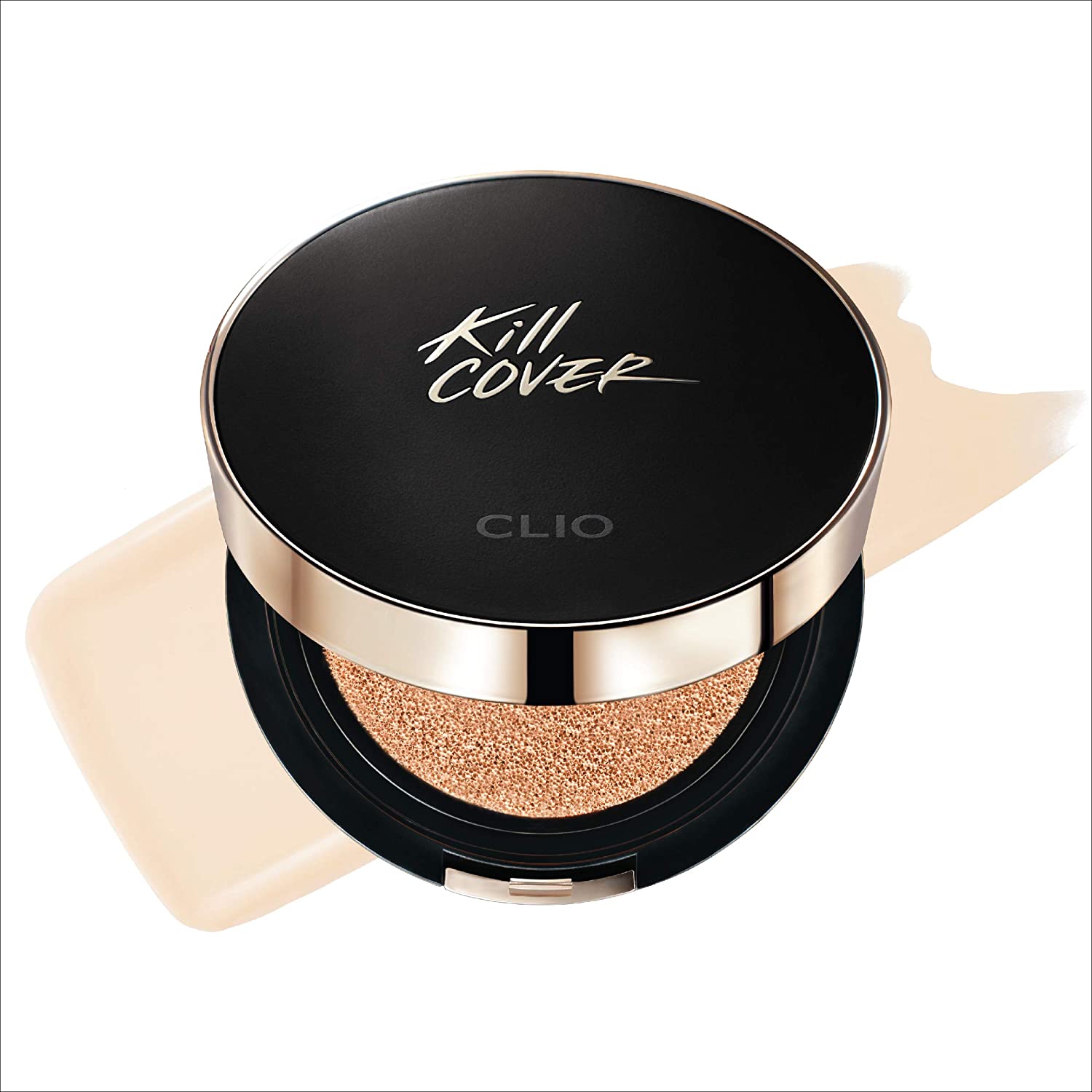 CLIO Kill Cover Fixer Cushion | SPF50+/PA+++ Makeup Base and Fixer, Long Lasting, Full Coverage with