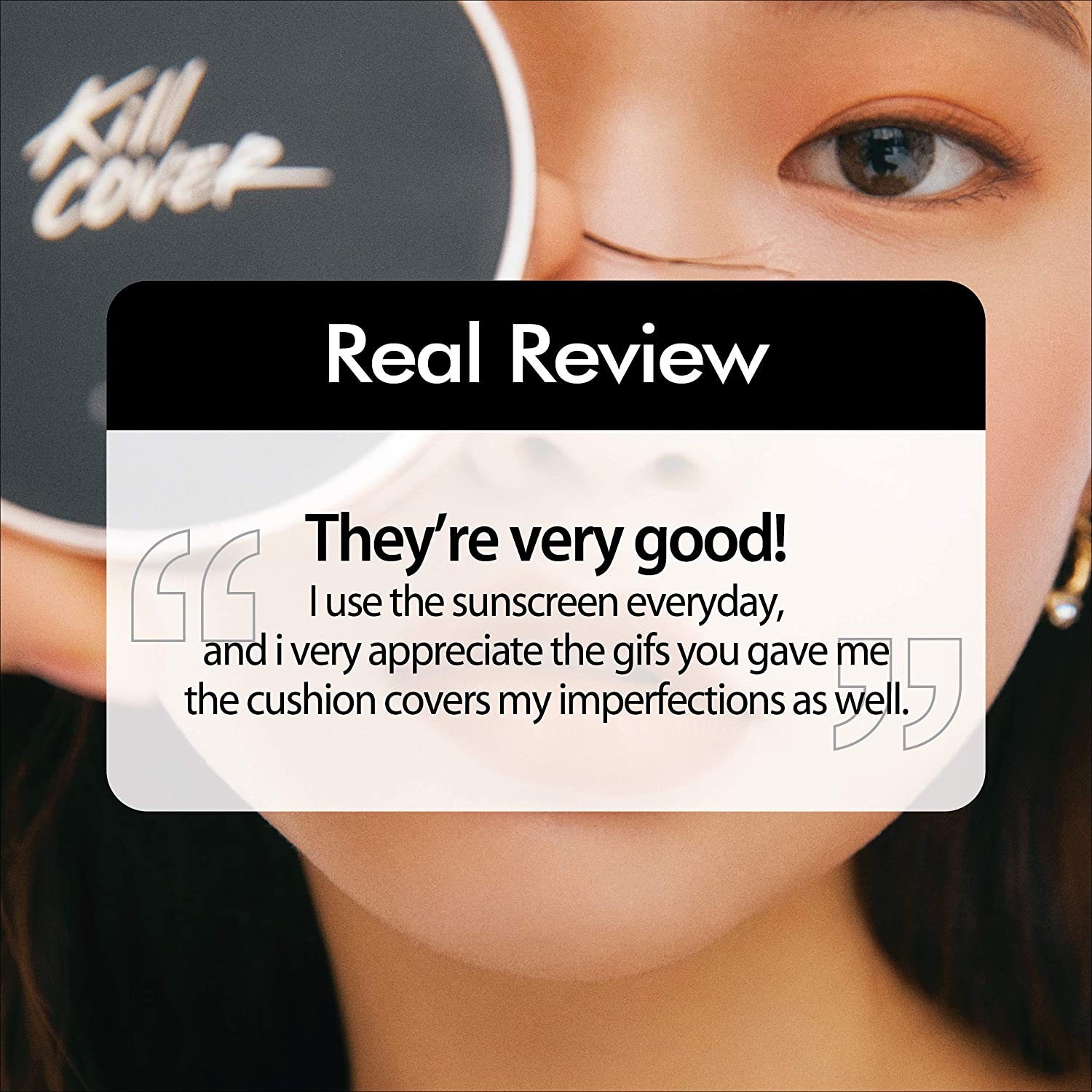 CLIO Kill Cover Fixer Cushion | SPF50+/PA+++ Makeup Base and Fixer, Long Lasting, Full Coverage with