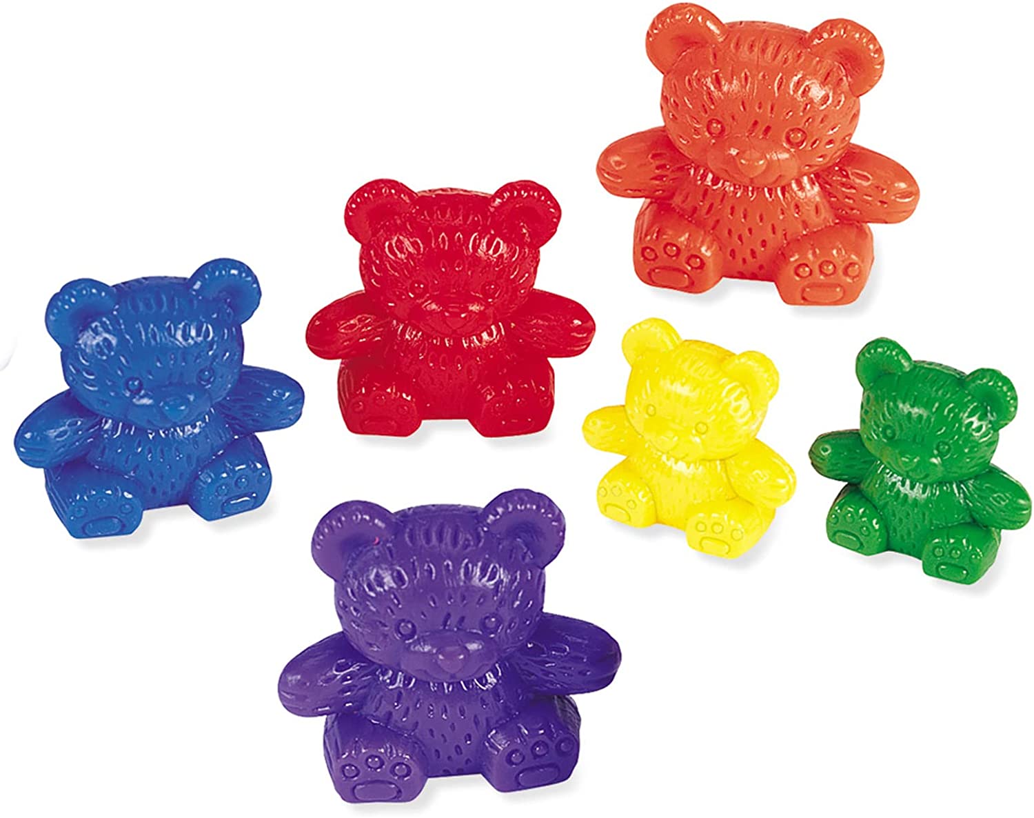 Learning Resources Three Bear Family Counters, Educational Counting and Sorting Toy, Rainbow, Autism