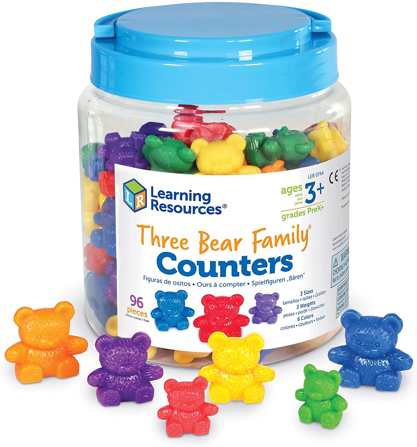 Learning Resources Three Bear Family Counters, Educational Counting and