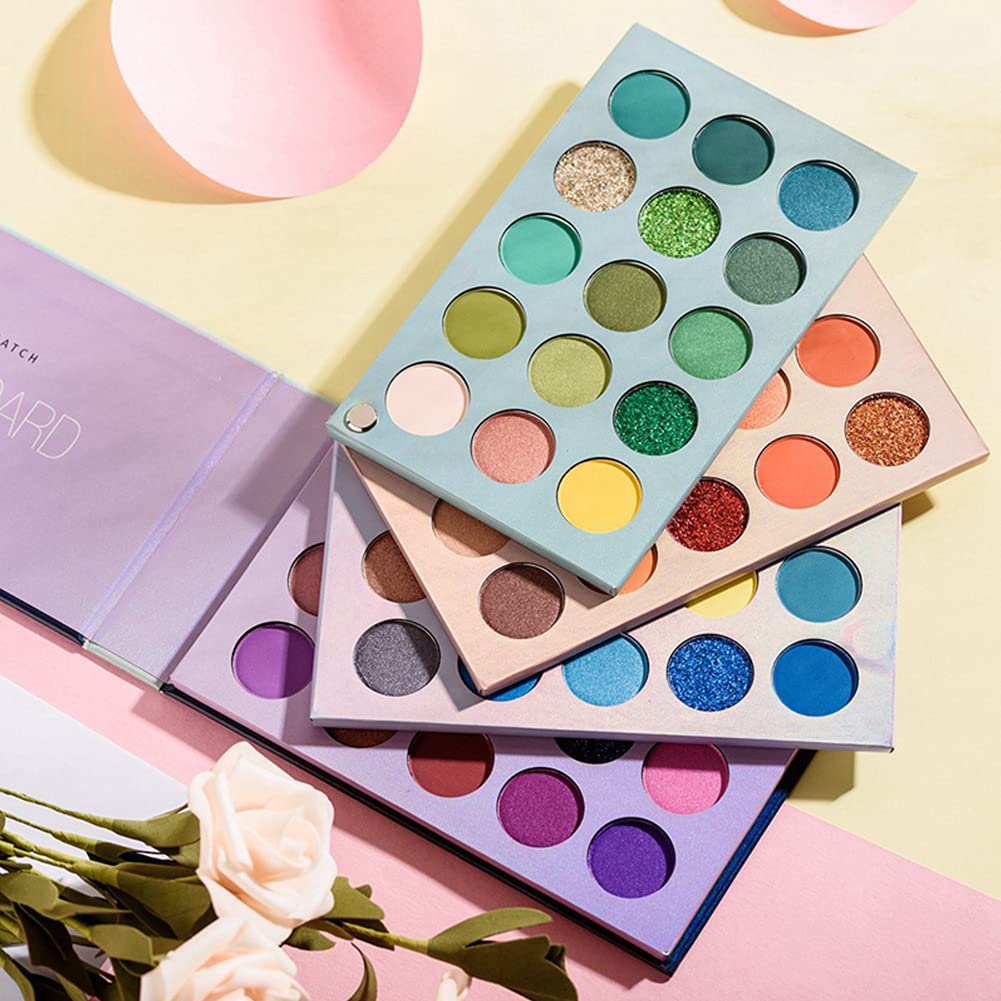 Hotiary 60 Colors Eyeshadow Palette Makeup Palette High Pigmented Color Board Long Lasting Highly Gl