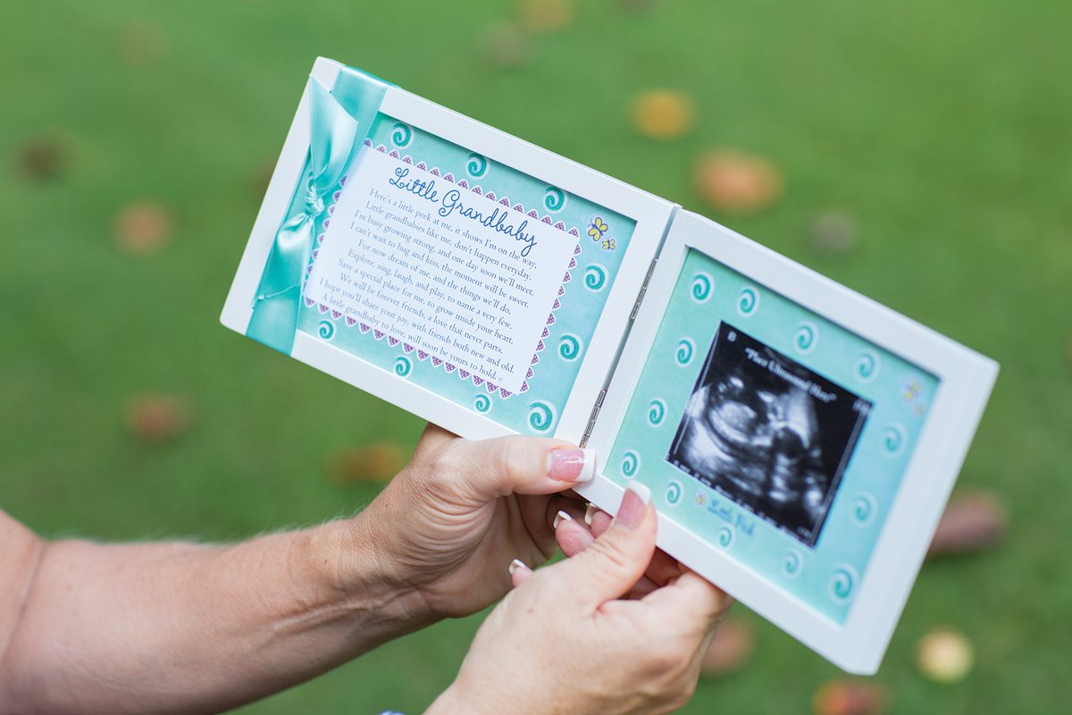 Little Grandbaby Ultrasound Picture Frame/Sonogram Frame, Pregnancy Announcement for Grandparents/ N