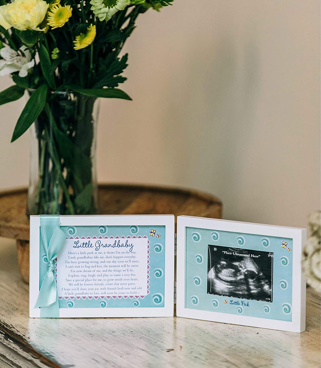 Little Grandbaby Ultrasound Picture Frame/Sonogram Frame, Pregnancy Announcement for Grandparents/ N