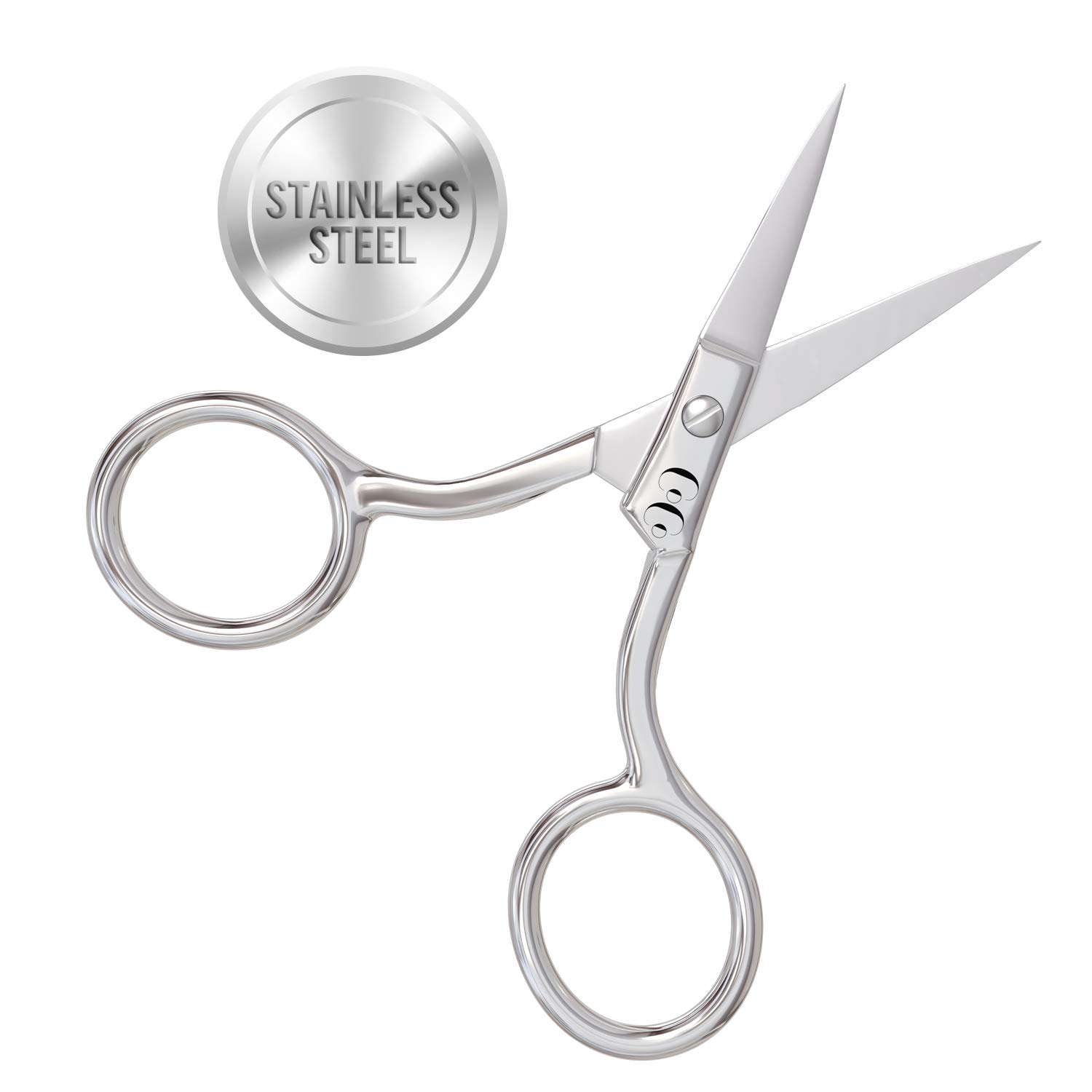CoCos Eyebrow Scissors, Sharp Trimming Hair Scissors, Small Hair Cutting & Barber Scissor, Nose Hair