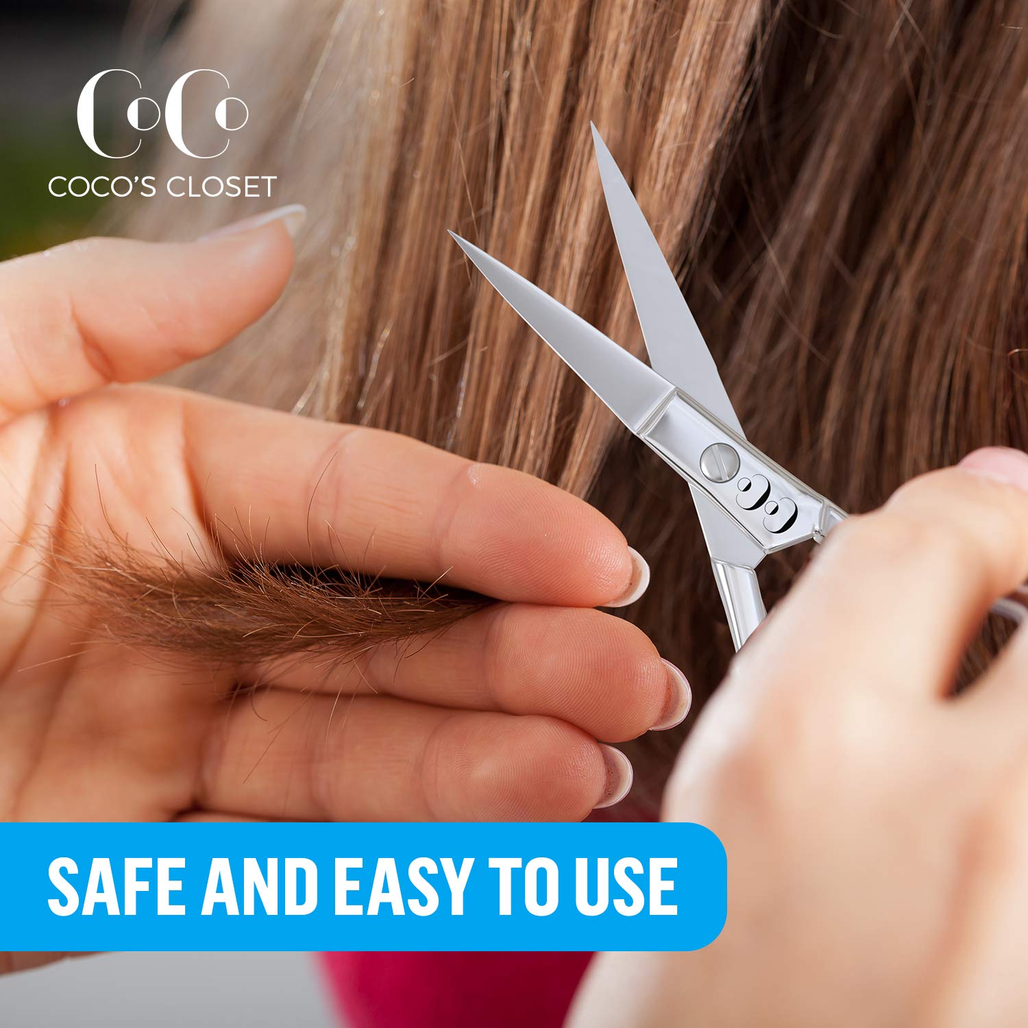 CoCos Eyebrow Scissors, Sharp Trimming Hair Scissors, Small Hair Cutting & Barber Scissor, Nose Hair