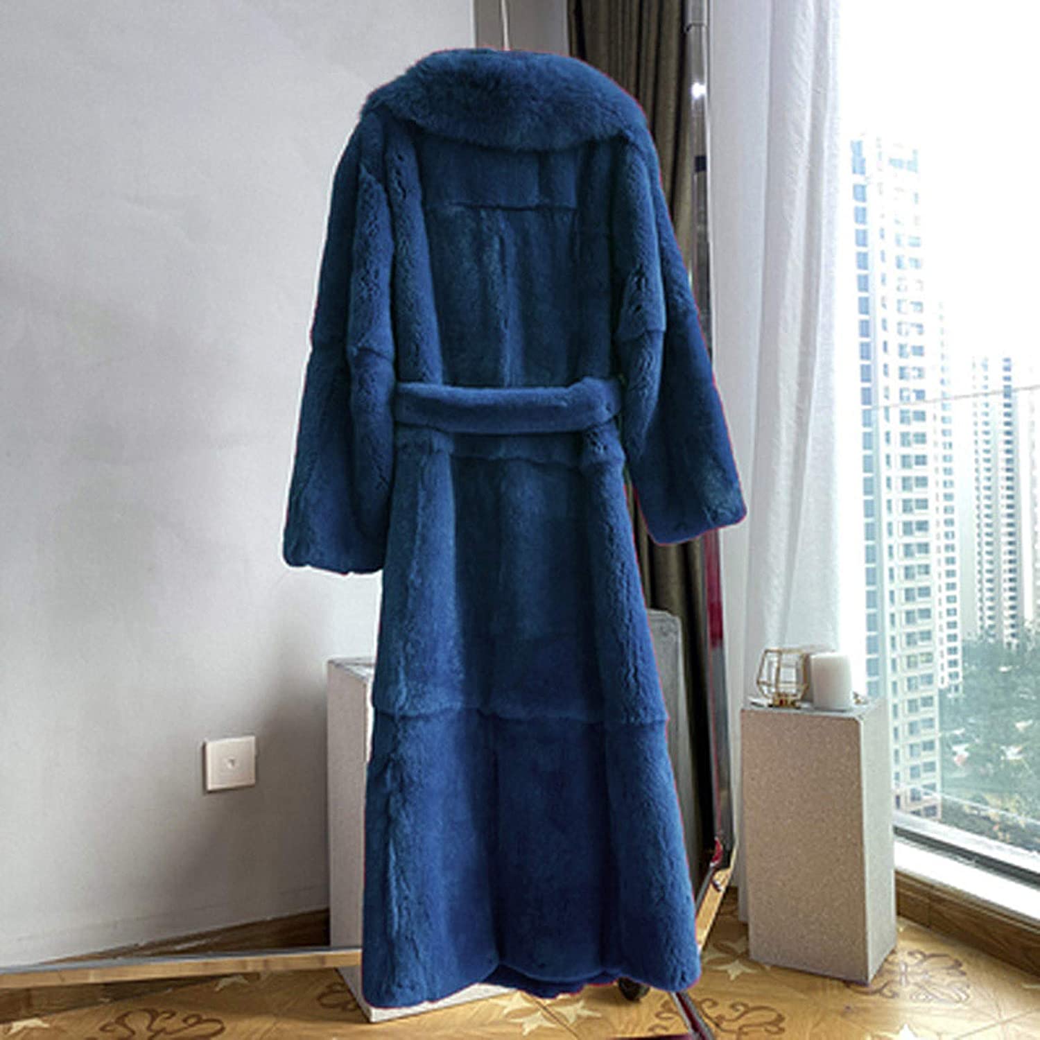 Dosoop Women Winter Warm Luxury Faux Furs Coat Outerwear Long Sleeve Faux Mink Faux Fur Plus Size Ho