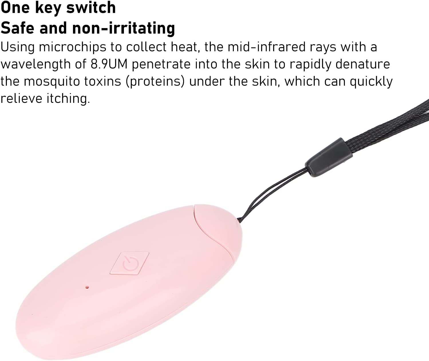 Antipruritic Device, Gentle Bite Relief for Office for Outdoor for Home(Pink)