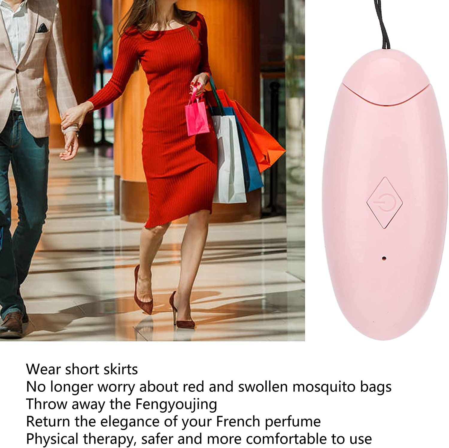Antipruritic Device, Gentle Bite Relief for Office for Outdoor for Home(Pink)