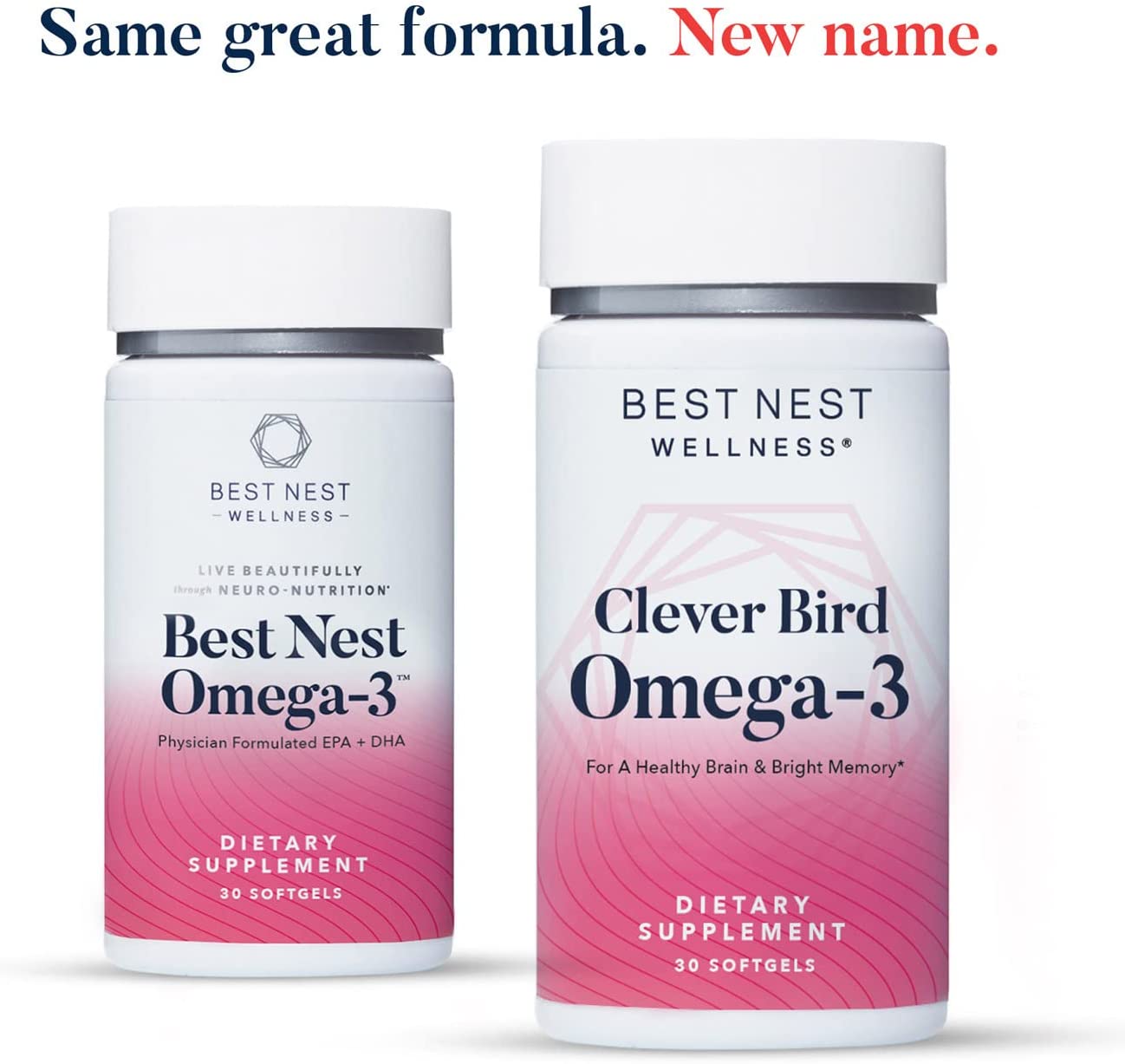Clever Bird Omega-3 Fish Oil, Once Daily DHA + EPA Supplement, from Wild Caught Fish, Brain & Immune