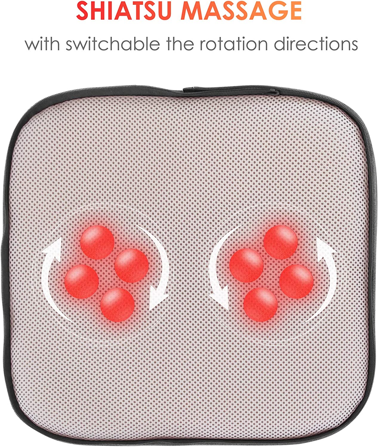 COMFIER Shiatsu Foot Massager with Heat Kneading Back Massager with