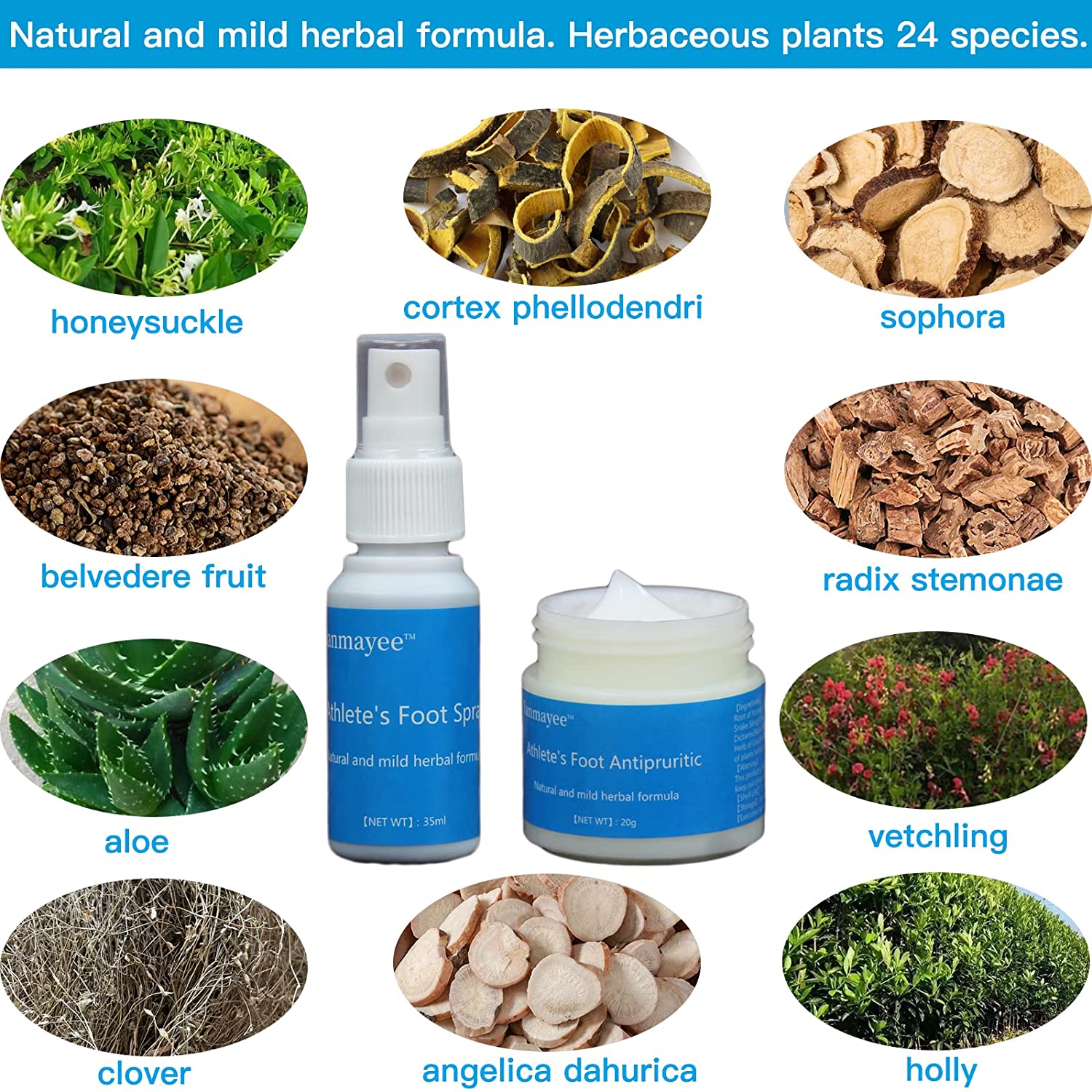 Lanmayee Foot Fungi Spray+Daub,Athletes Foot Treatment Kit.Most Athletes Foot Between Toes.Foot Itch