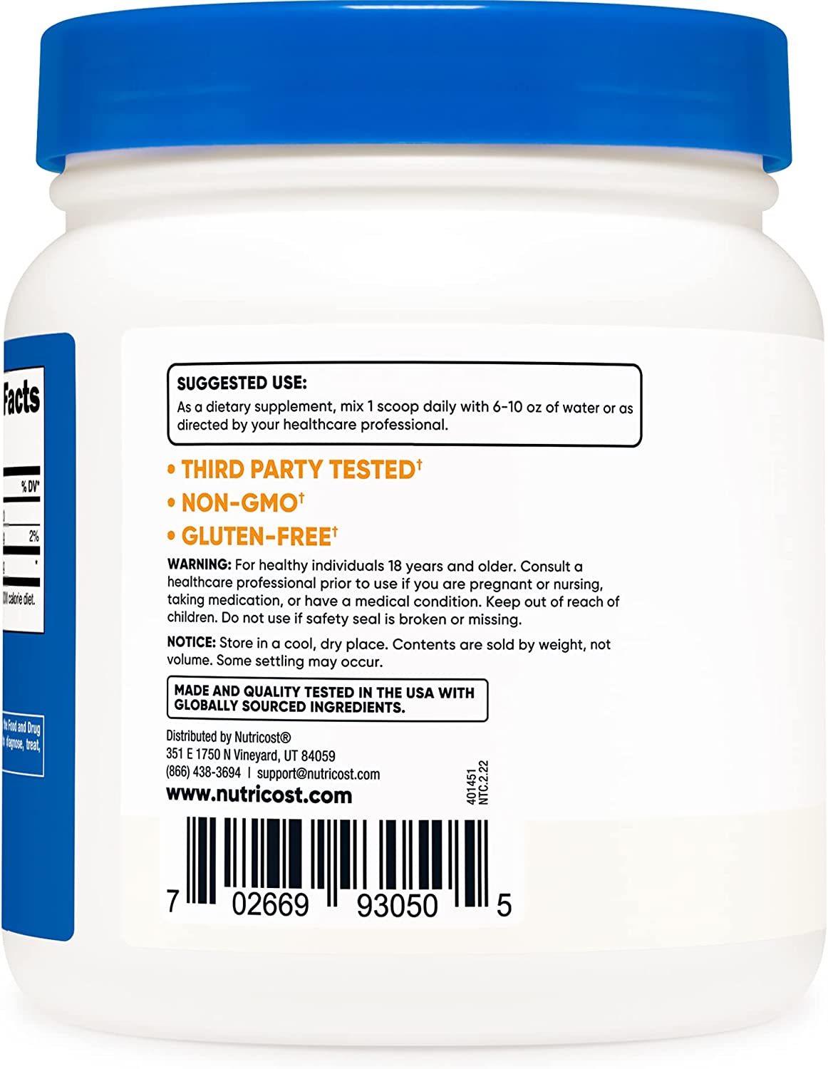 Nutricost D-Ribose Powder 500 Grams - 5000mg Per Serving, Non-GMO (500 Grams)