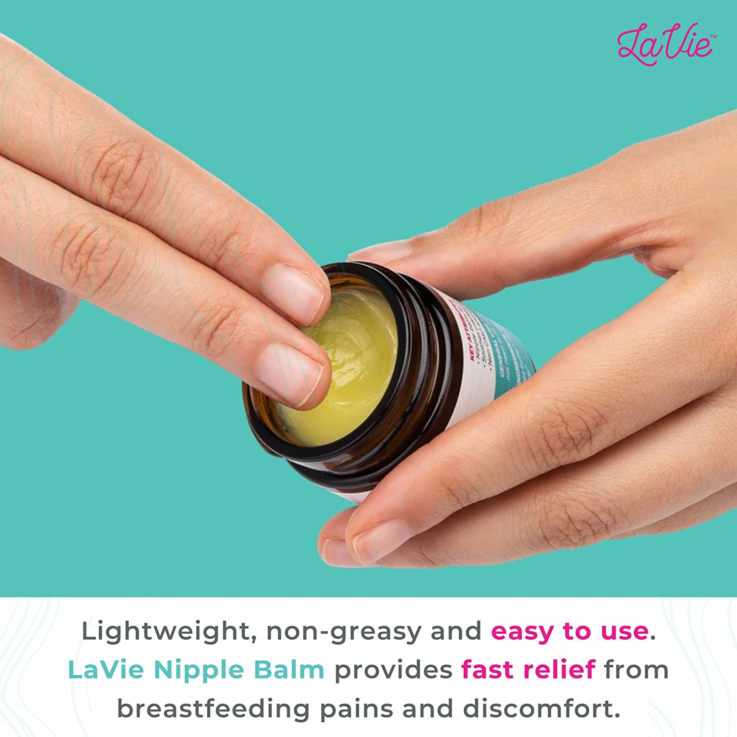 Lavie Organic Nipple Cream, Balm, Butter for Breastfeeding, Pumping, 1
