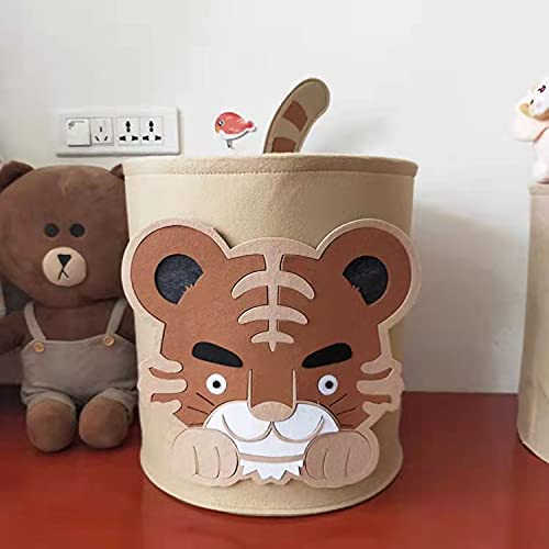Weilong Cute Foldable Felt Laundry,Nursery Hamper Laundry Basket,Storage Baskets for Kids Boys and G