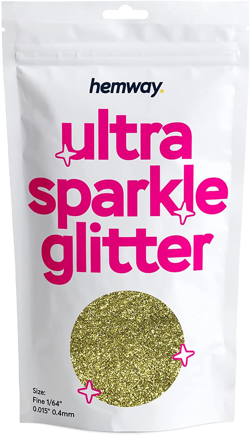 Hemway Premium Ultra Sparkle Glitter Multi Purpose Metallic Flake for Arts Crafts Nails Cosmetics Re