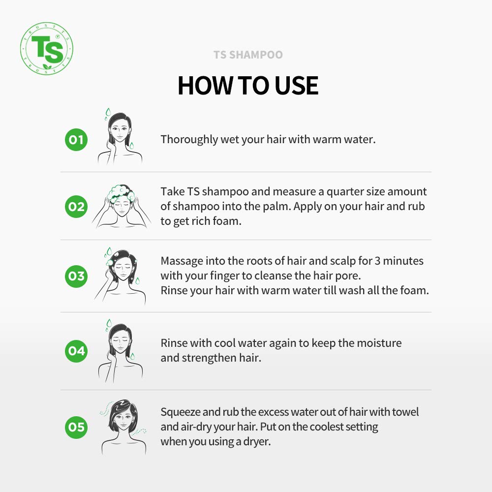 TS Keratin Shampoo (16.9 Fl Oz / 500mL) | Shampoo for Damaged Hair and Dry Scalp| Keratin Hair Care 