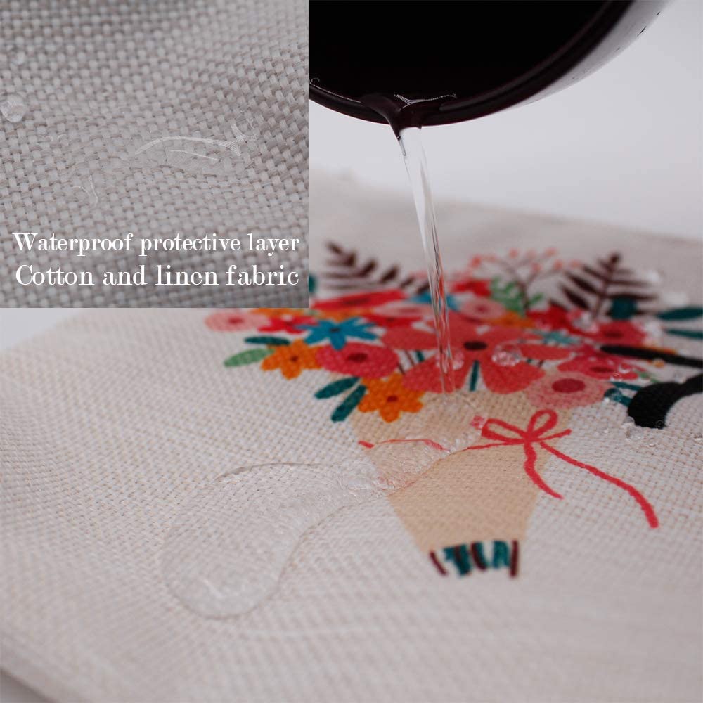 Blue Leaves Makeup Bag, Cactus Gift For Women, Makeup Clutch, Cosmetic Pouch, Funny Makeup Bag Gift