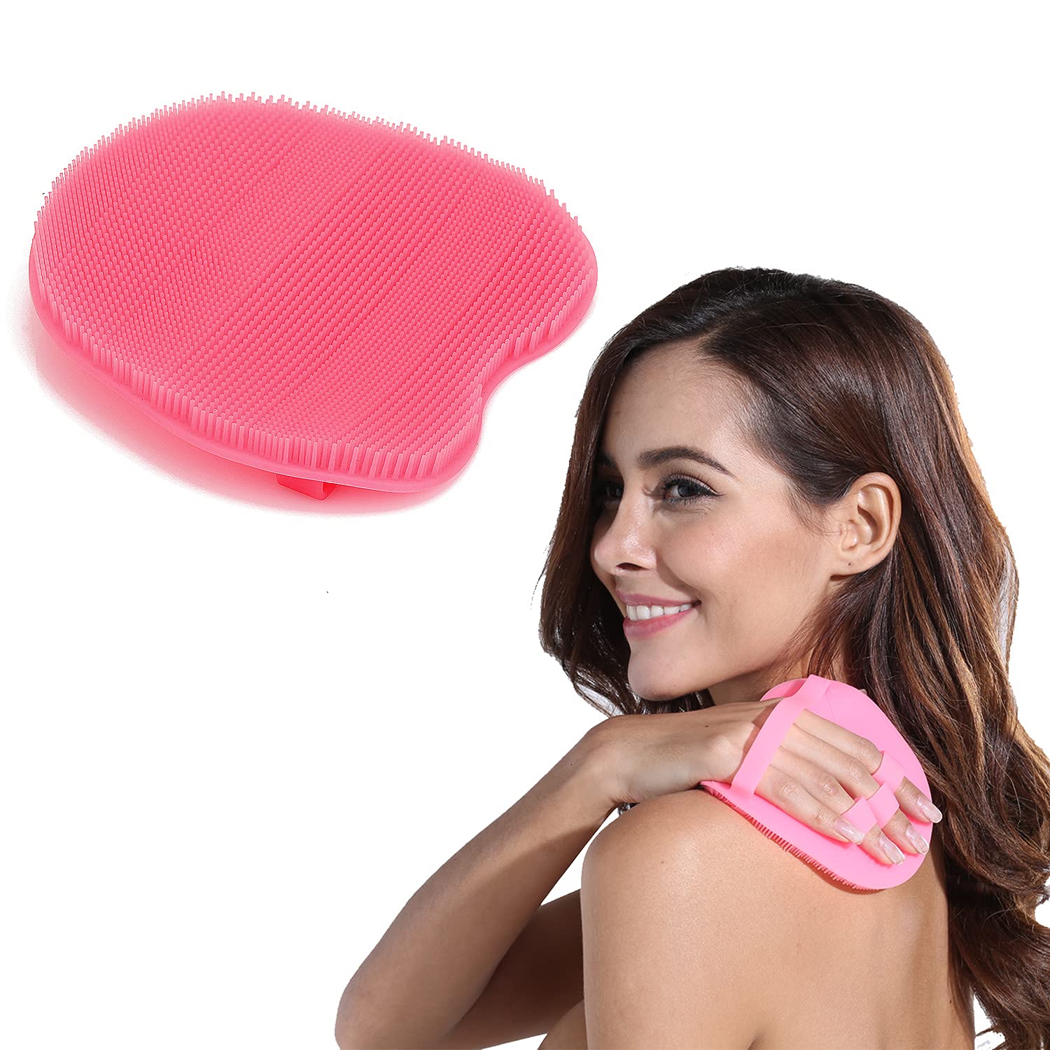 INNERNEED Food-grad Soft Silicone Body Scrubber Shower Cleansing Brush Gentle Exfoliating Bath Glove