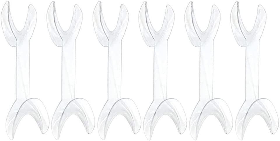 Healifty 6pcs T- Shape Teeth Retractor Double Head Dental Mouth Opener Intraoral Opener Teeth Retrac