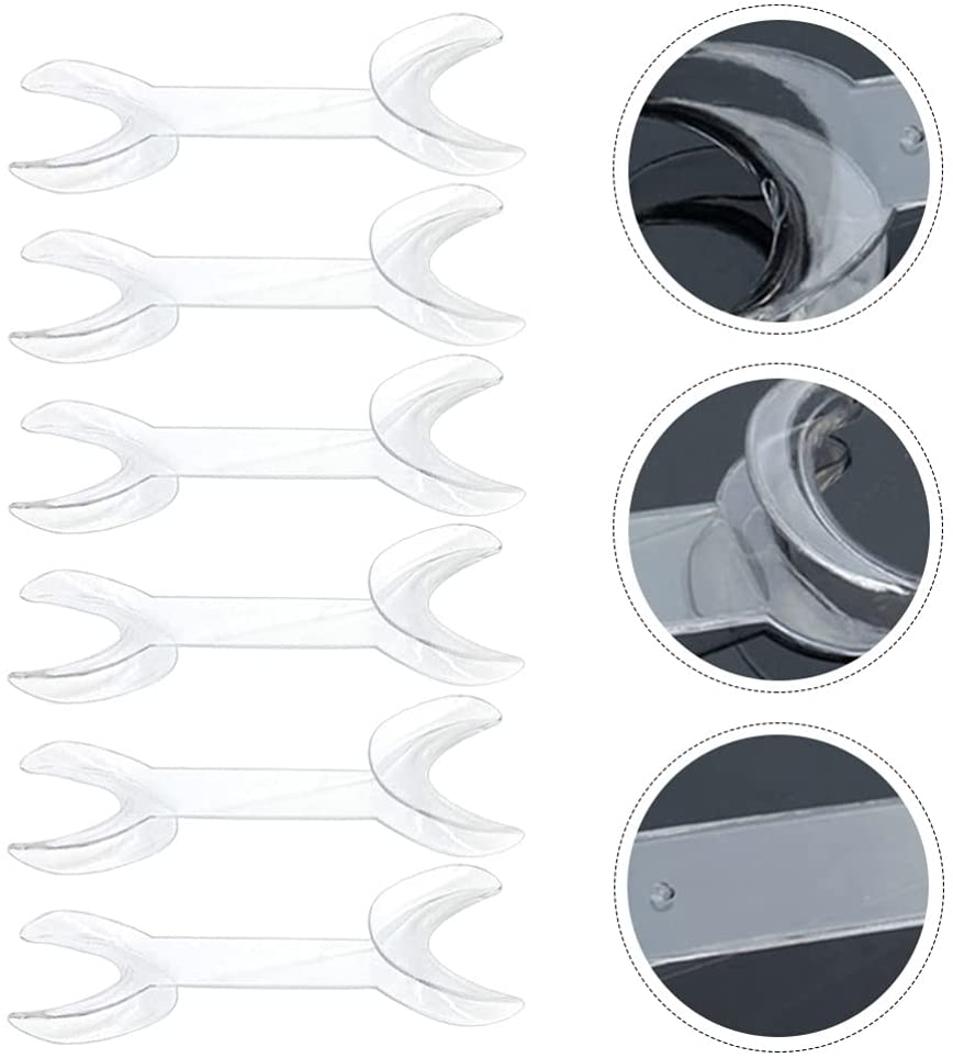 Healifty 6pcs T- Shape Teeth Retractor Double Head Dental Mouth Opener Intraoral Opener Teeth Retrac