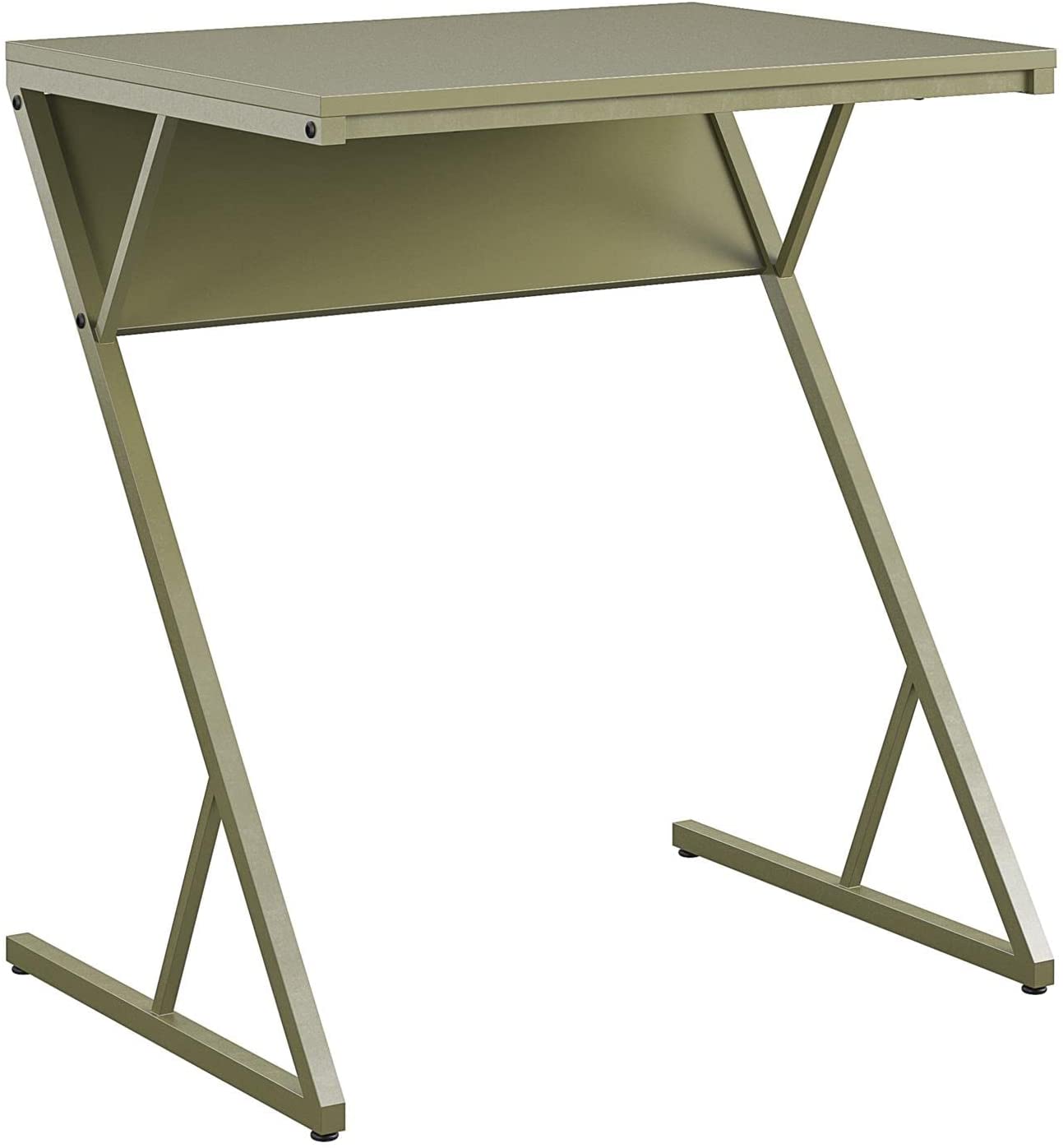 Novogratz Regal Accent Table/Laptop Desk, Olive Green