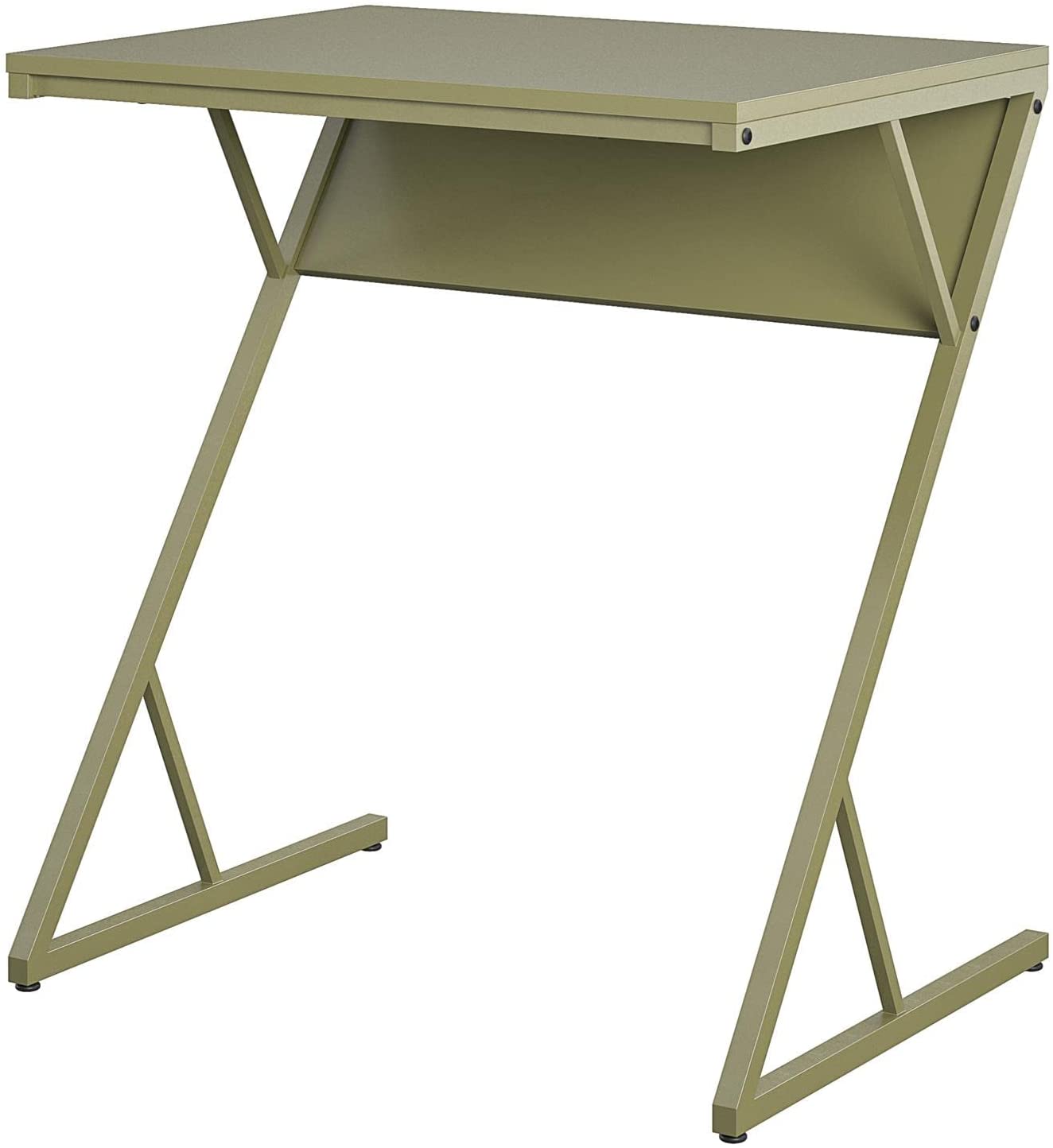 Novogratz Regal Accent Table/Laptop Desk, Olive Green