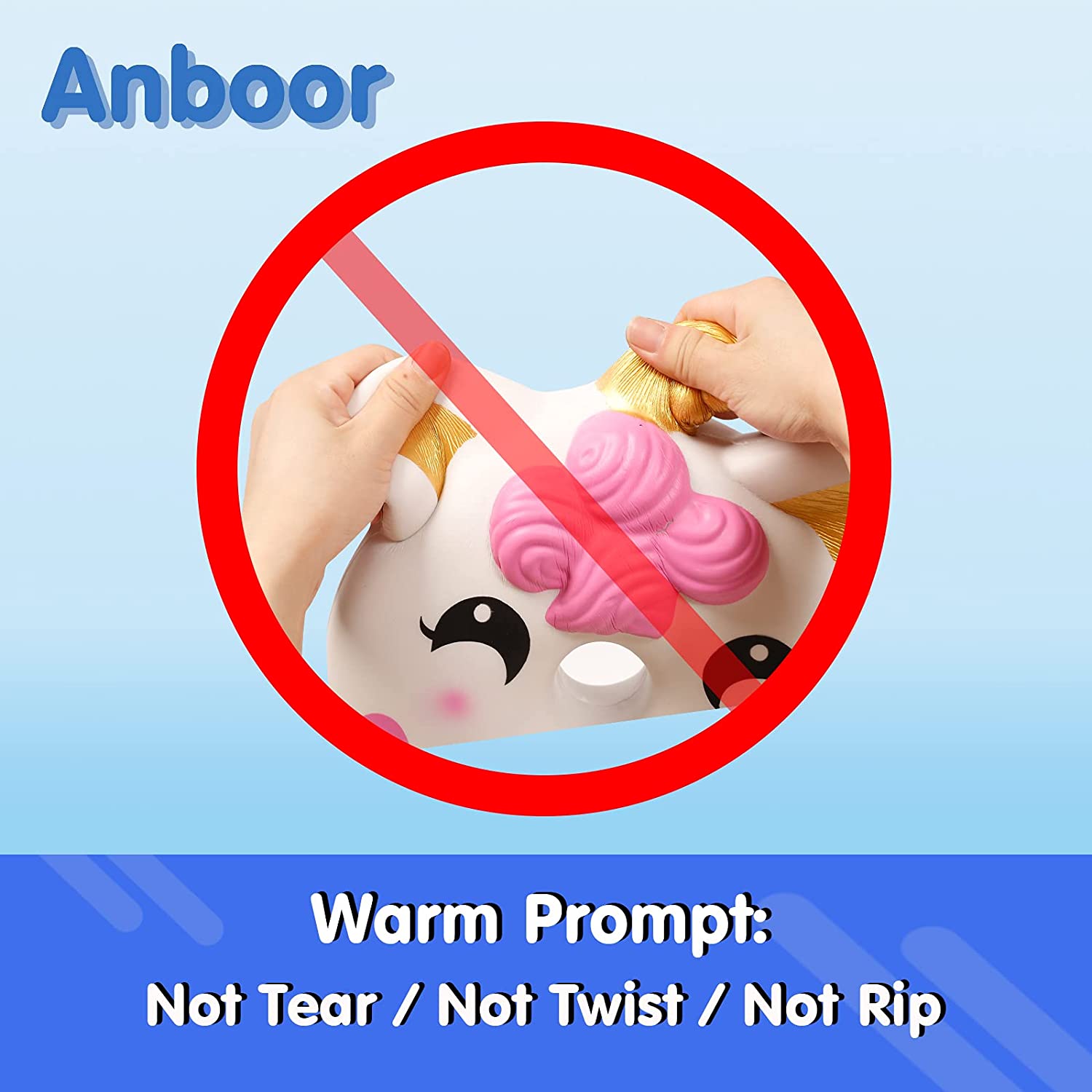 Anboor 13 Inches Squishies Jumbo Unicorn Donut Kawaii Soft Slow Rising Scented Giant Doughnut Squish