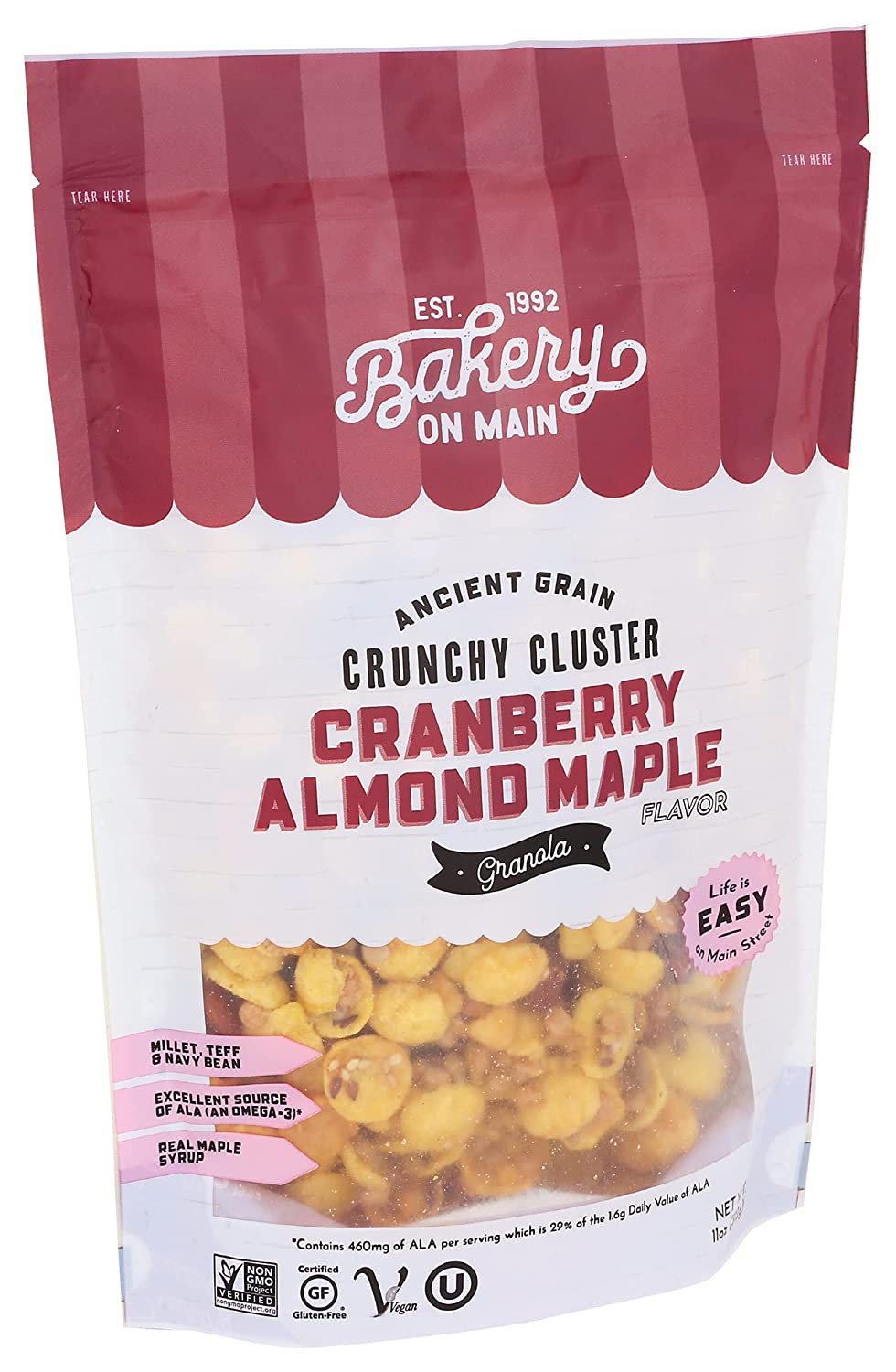 Bakery On Main Granola Gluten Free Nutty Cranberry Maple, 11 oz