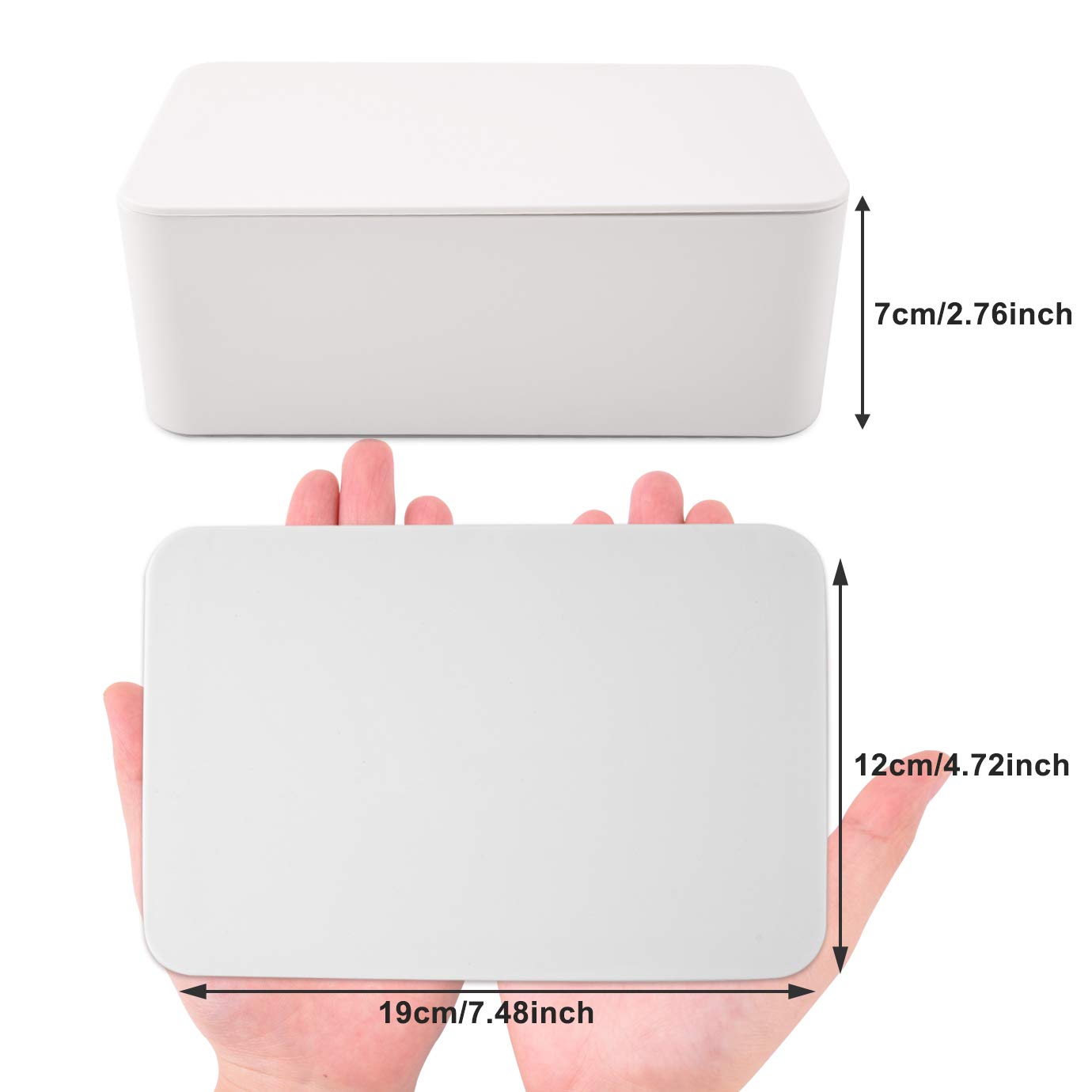 KONUNUS Wet Wipes Storage Box, Wipes Dispenser Holder Tissue Storage Box Case with Lid Dustproof for