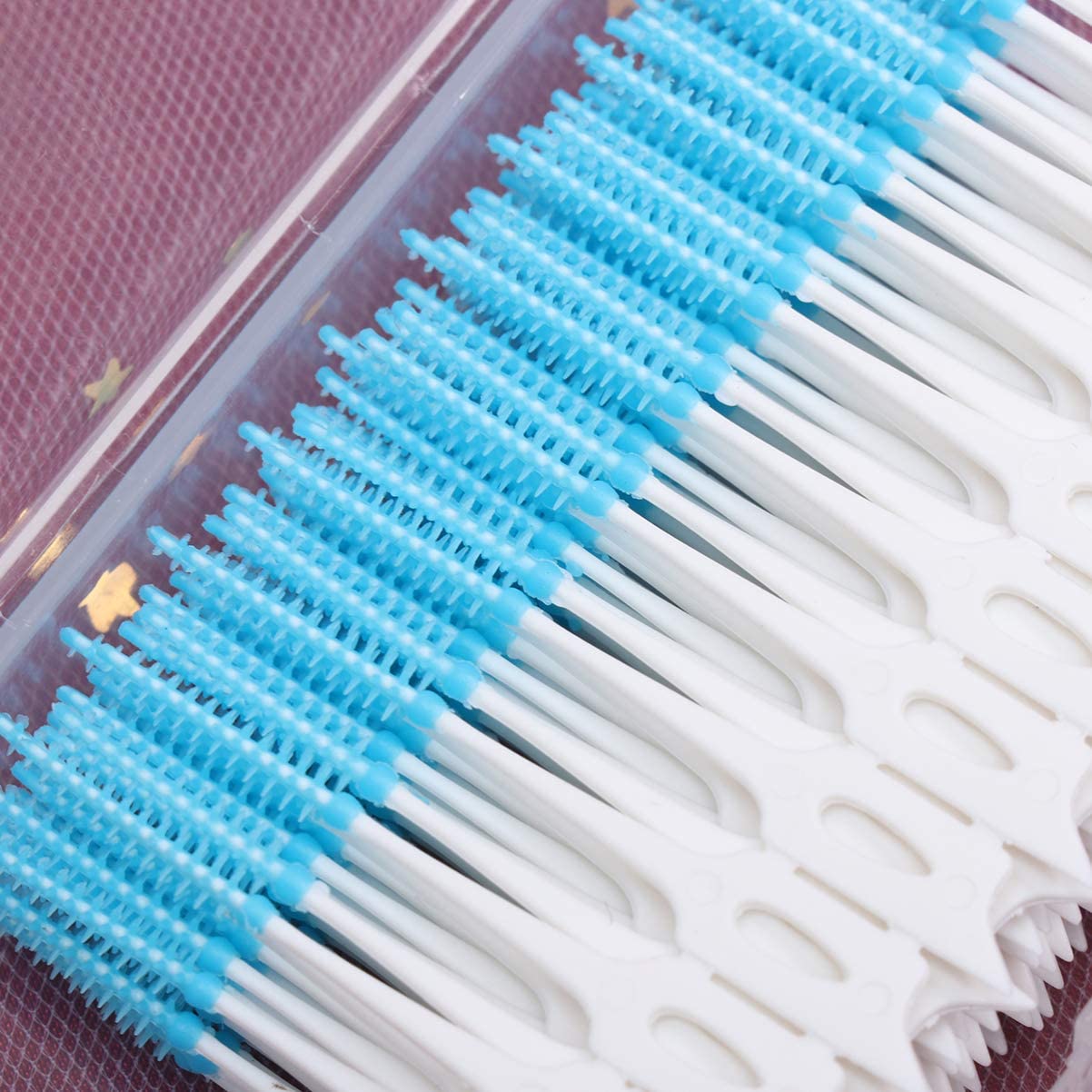 DOITOOL 160Pcs Interdental Brushes for Brace Portable Double- Headed Single Use Soft Silicone Floss 