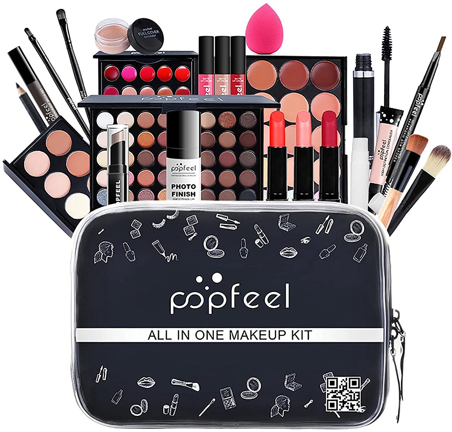 Attracting Makeup Set,Make up Full kit,Eye Shadow,Concealer,Lip Gloss,Eyebrow Pencil,Lipstick,Pre