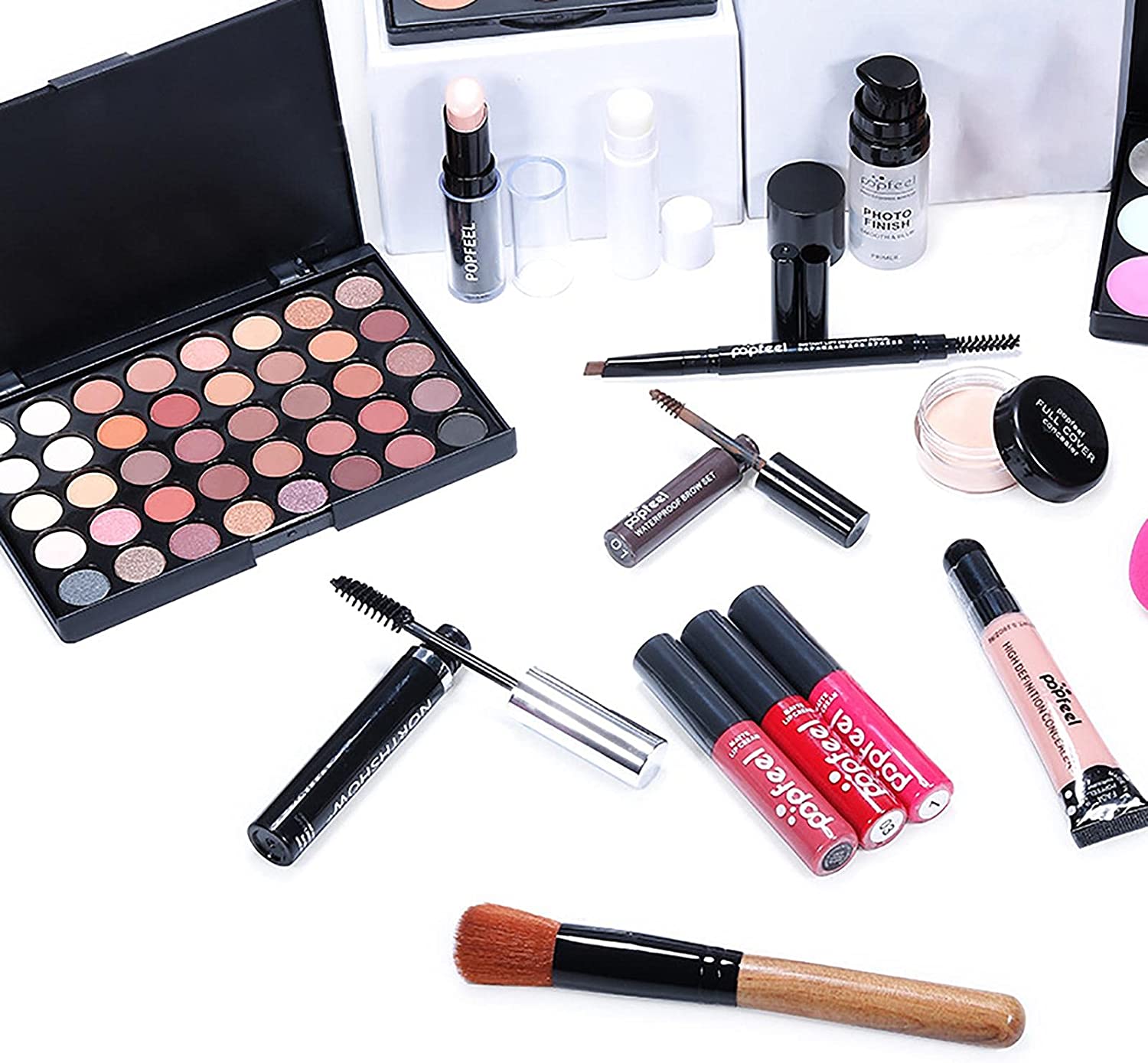 Attracting Makeup Set,Make up Full kit,Eye Shadow,Concealer,Lip Gloss,Eyebrow Pencil,Lipstick,Pre