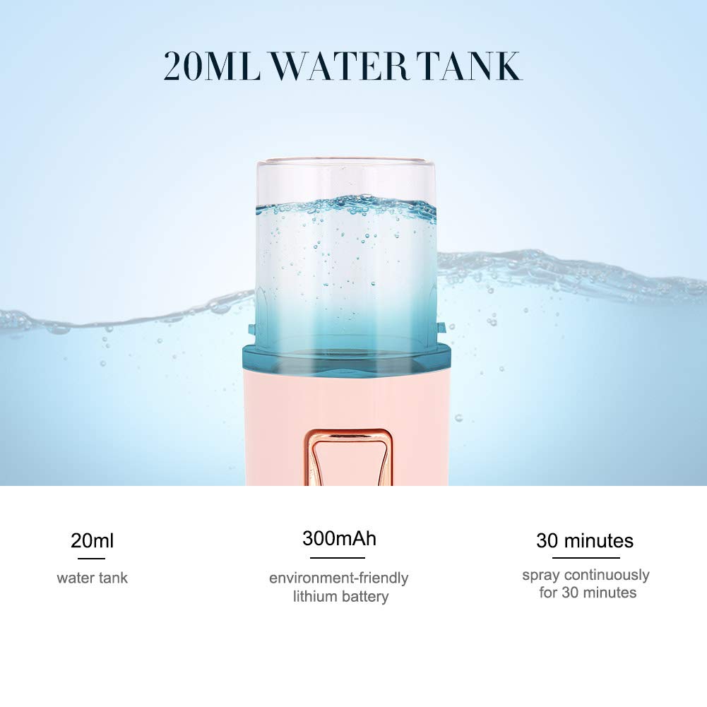 Portable Mini Nano Facial Mister - Nano Cold Atomization Sprayer,Repeat The Water Quickly, Relieve T