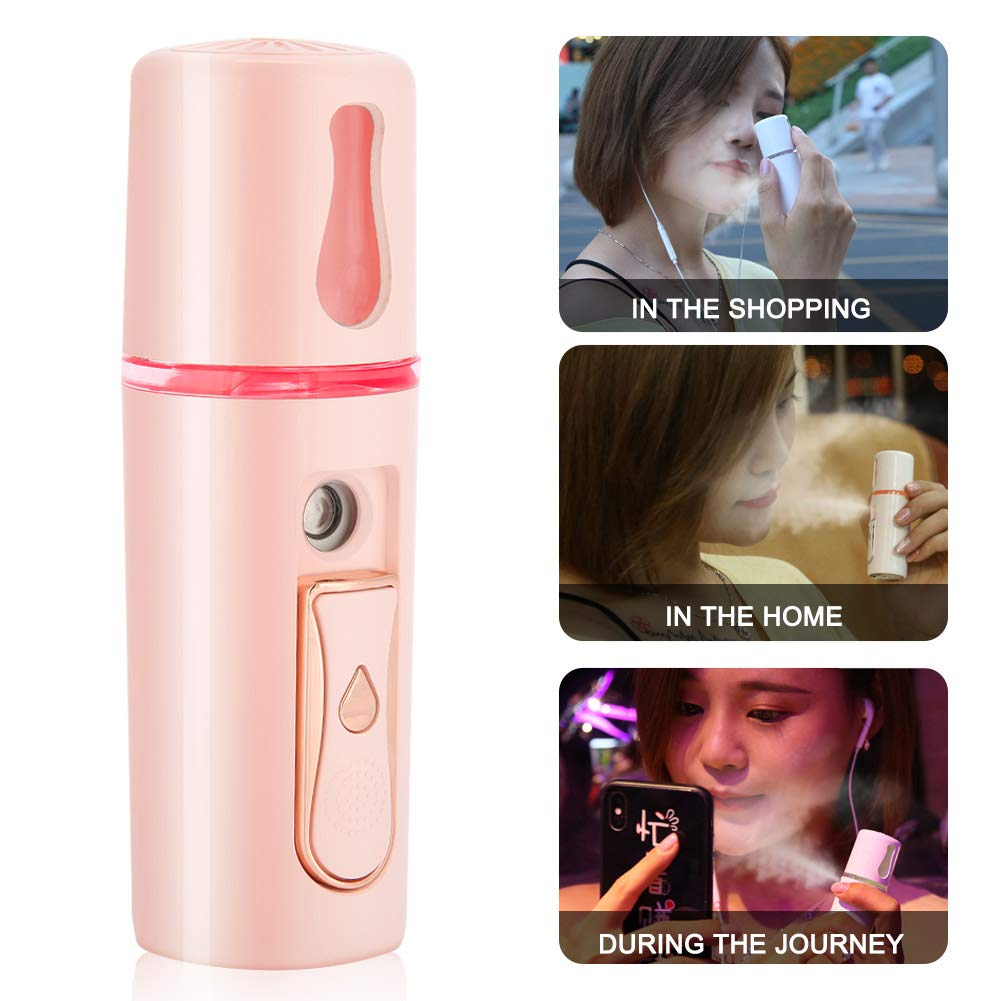 Portable Mini Nano Facial Mister - Nano Cold Atomization Sprayer,Repeat The Water Quickly, Relieve T