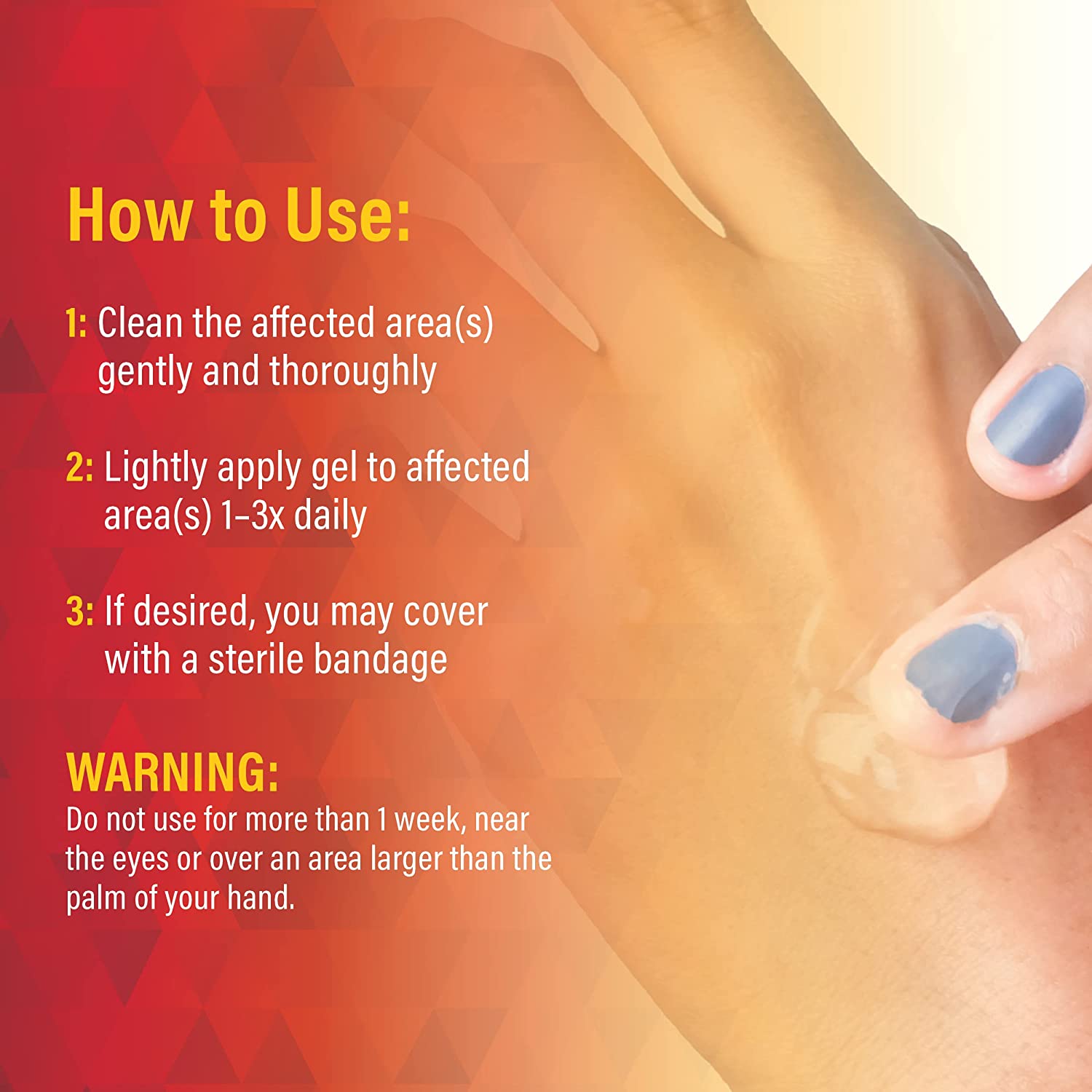 Scar Zone Burn Pain Relief Gel, Extra Strength Topical Analgesic, Treats Minor Cuts, Burns and Abras
