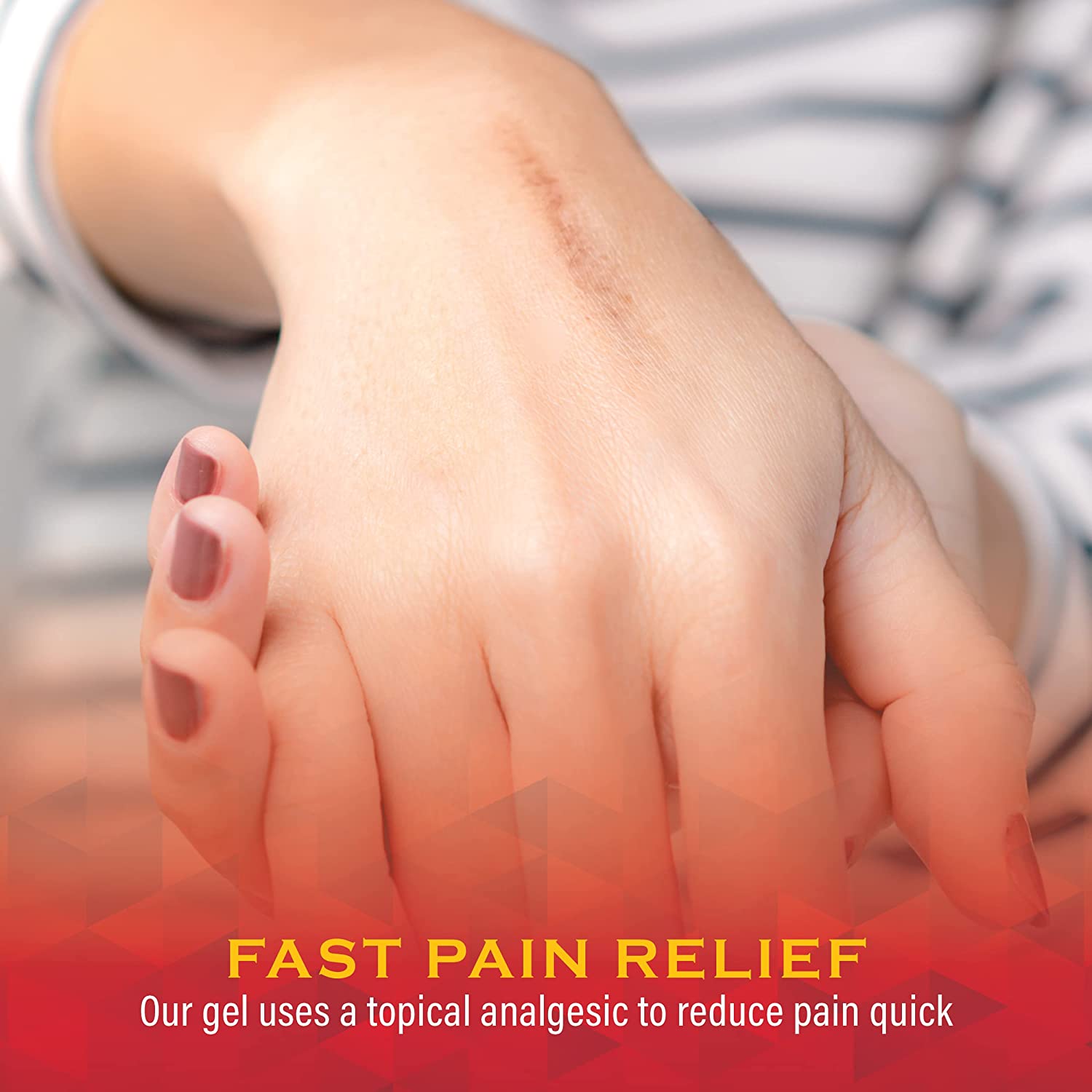 Scar Zone Burn Pain Relief Gel, Extra Strength Topical Analgesic, Treats Minor Cuts, Burns and Abras