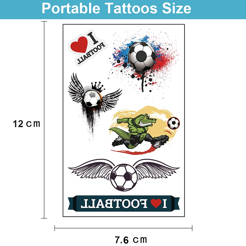 Temporary Tattoo, 100pcs Fake Tattoos Designs, Waterproof Body Art Stickers, Fan Games Event Tattoo 