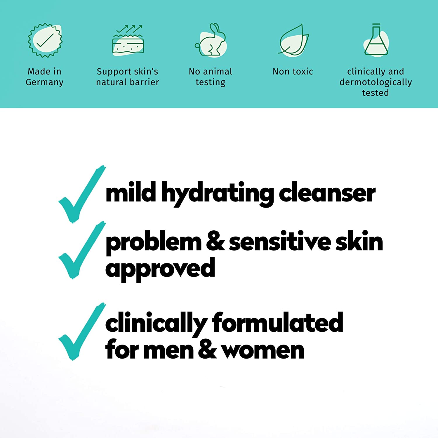 Sebamed Liquid Face & Body Wash 1 Liter Refill Bag for Sensitive and Delicate Skin pH 5.5 Ultra Mild