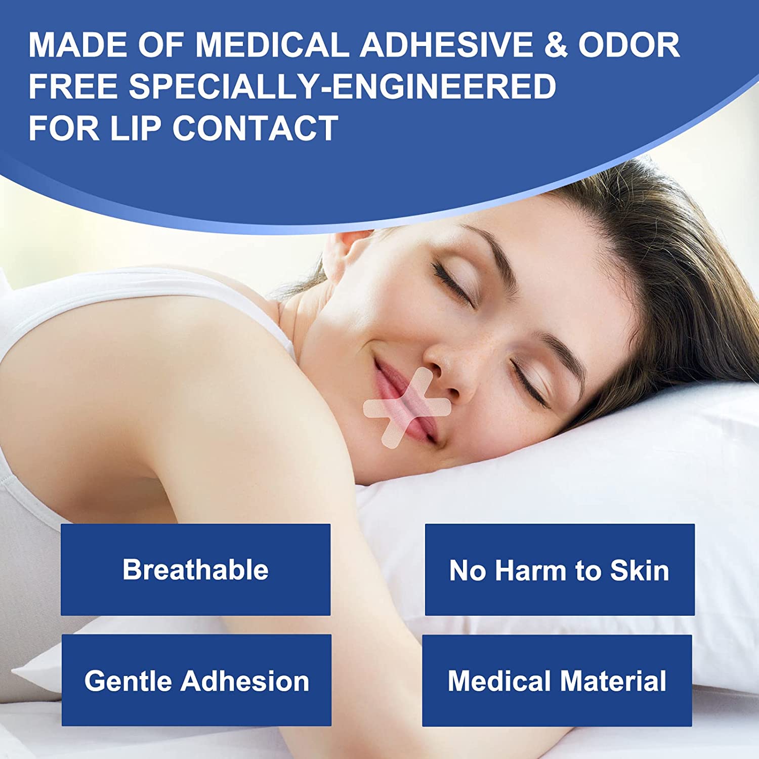 Sleep Strips Mouth Tape for Sleeping 120 PCS - Anti Snoring Devices Stop Snoring for Better Nose Bre