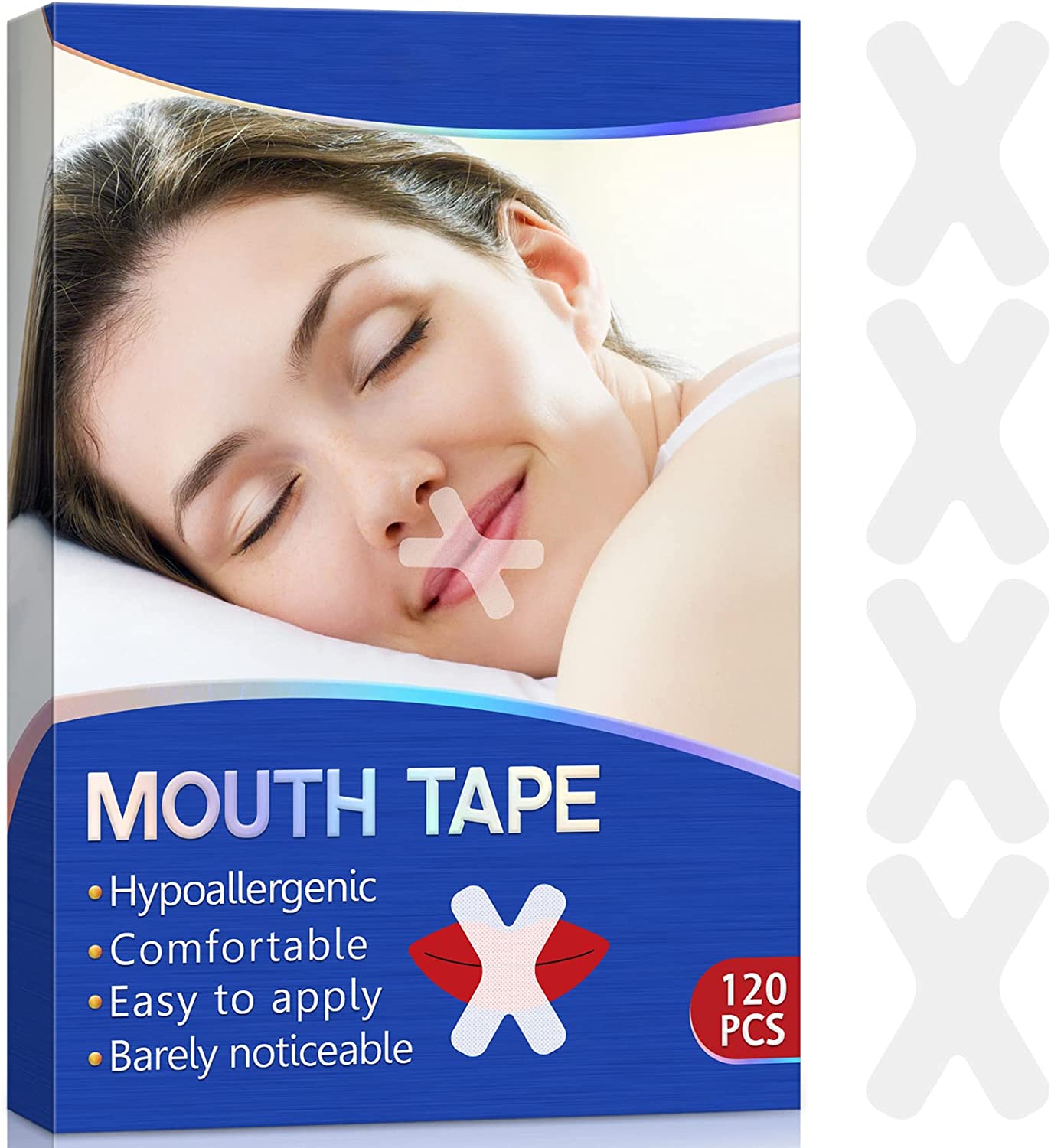 Sleep Strips Mouth Tape for Sleeping 120 PCS - Anti Snoring Devices Stop Snoring for Better Nose Bre