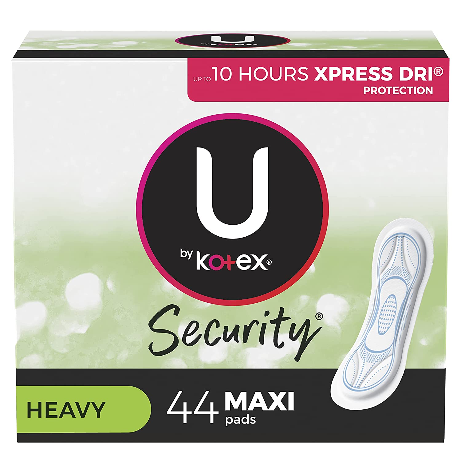 Kotex Long Super Maxi Pads, 44 pads