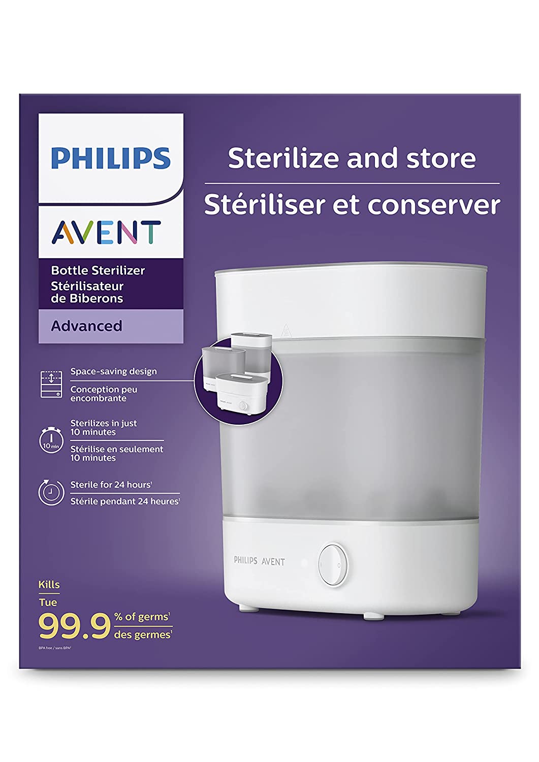 Philips AVENT Advanced Electric Steam Sterilizer, SCF291/00