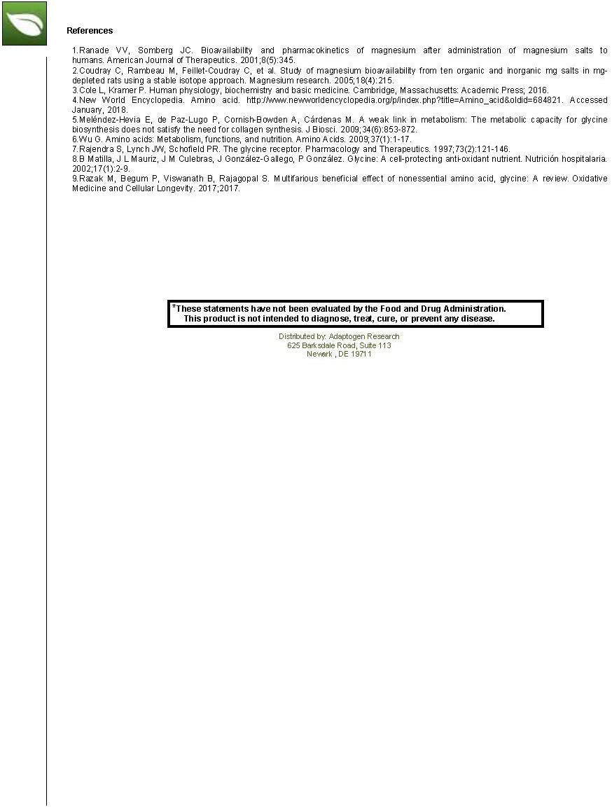 Magnesium Glycinate Complex | 100 mg Magnesium bisglycinate chelate, Magnesium oxide | Enhanced Abso